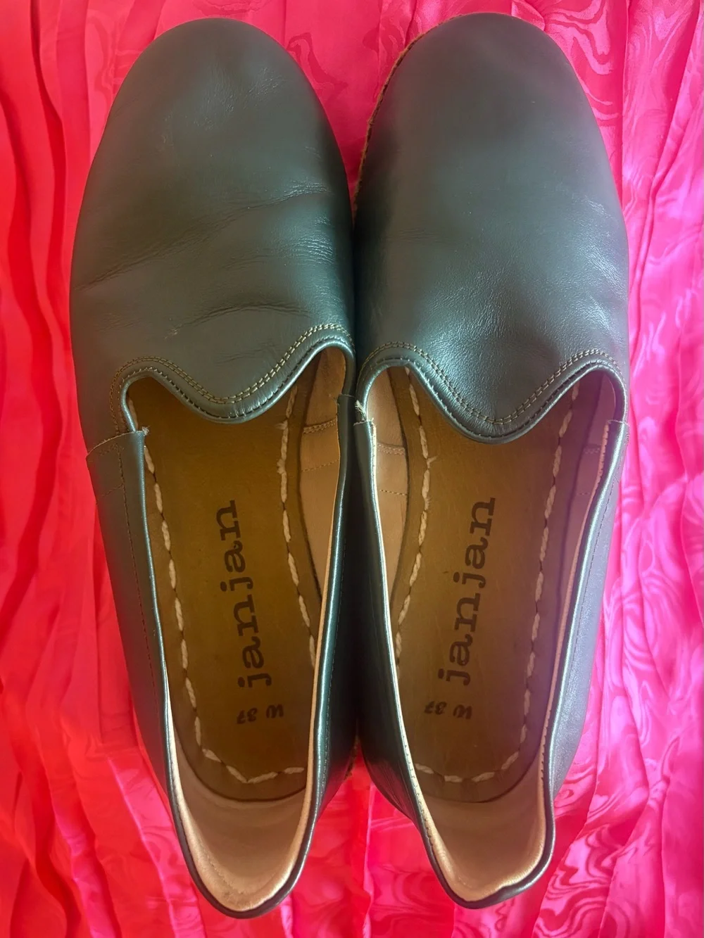 Forest Green Turkish Leather Loafers (Like Sabahs)
